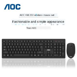 AOC KM210 Wireless Mouse and Keyboard Set Mute Waterproof Household Mouse Keyboard Bundles (1)