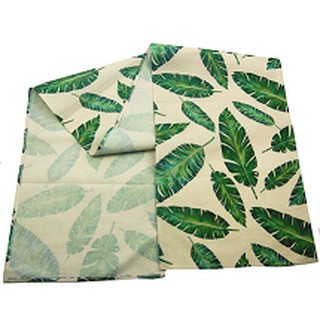 33x150cm (4-6 Seater) "Tropical Leaves" Fabric Printed Table Runner/ Dining Mat/ Table Coaster/
