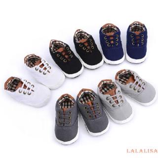 ✯☽Toddler Baby Boys Girls Canvas Sneaker Anti-Slip Shoes 0-18 Month
