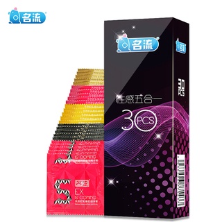 ▲ﺴConfidential delivery Mingliu 30pcs 5 Types Ultra Thin Condoms Sexy Latex Dots Pleasure Natural Ru (1)
