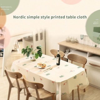 Nordic Style Table Cloth Waterproof Oilproof Non-Slip Dinner Party Student Desk Table Mat
