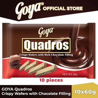 Goya Quadros Wafer with Chocolate Filling 60g 10 Pieces