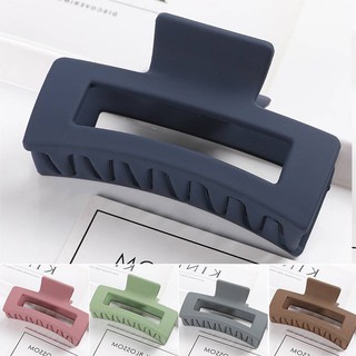 Korean hair clamp Large Frosted Grab Clip Square Hairpin Female Clip Headdress Shark Clip