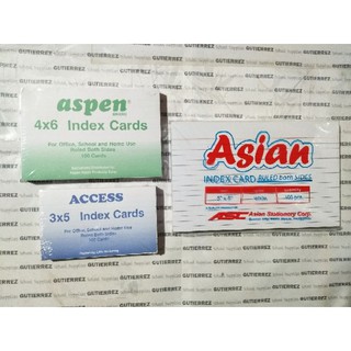 INDEX CARD ALL SIZES AVAILABLE