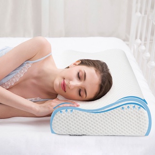 Maternity Pillows♚№Memory Foam Neck Pillow Orthopedic Cervical Massager Pillows Sleeping Slow Reboun