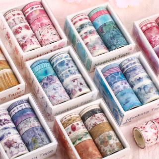 10 Rolls Season Style Cute Washi Tape Set Masking Tape Sticker Diary Journal DIY Decoration