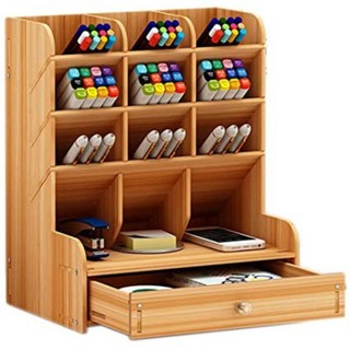 office Desk organizer Desjtop pen pencil Holder container storage box portable with Drawer