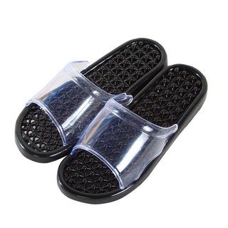 Home slippers female summer Crystal indoor couple soft massage non-slip bathroom bath water leaking