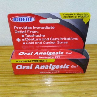 Iodent Oral Analgesic Toothache Gel (Made in USA)