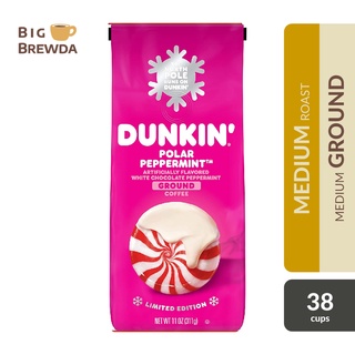 Dunkin Polar Peppermint Flavored Ground Coffee 11oz / 311g