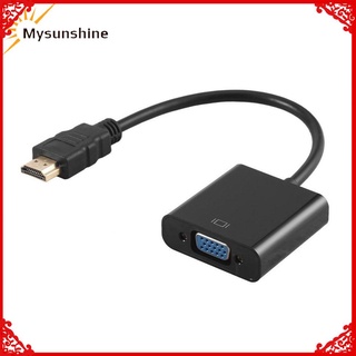 HDMI-compatible Male To VGA RGB Female Video Converter Adapter 1080P For PC