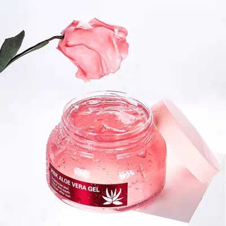 MEZZE Pink aloe clear soothing gel moisturizing autumn and winter repair dry skin acne mark gel (1)