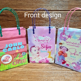 Customized paper bag loot bag candy box any occasion