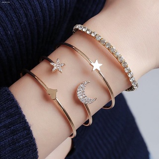 ⊕4pcs/set star moon stars bracelets