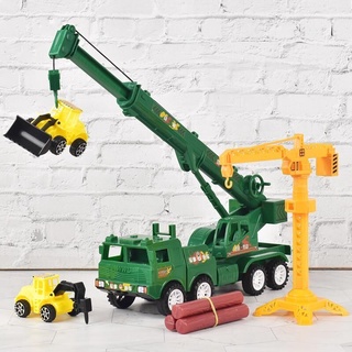 Collectible Model Toy Car Inertial crane large construction truck crane crane fire truck children s toy car model boy 3-6 years old