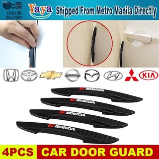 CAR PLATEPLATE♈【Fast Delivery】4PCS/Set Car Door Guard Protector with Logo Protector Car Door Guard S