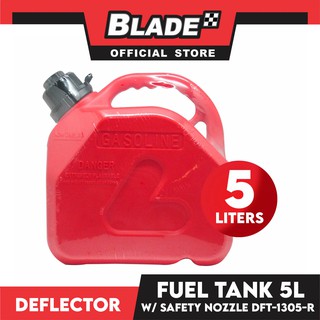 Deflector Fuel Tank DFT-1305-R 5L (Red) used for Gasoline, Diesel, Kerosene and Engine Oil (1)