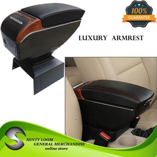 Car Armrest Universal Storage Box with LED & 7USB Charging Port (Premium Center Console