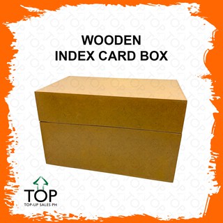 Index Card Box (Wood) (1)