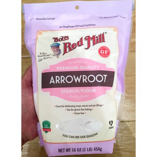 organic bob's red mill arrowroot strach flour powder 1 lb. 16 oz. gluten free keto arrow root bobs