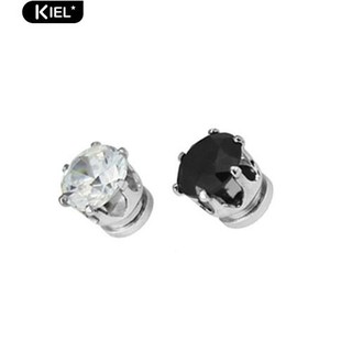 Kiel ★1Pair Unisex Men Magnet Clip On Cubic Zirconia Earring No Piercing Jewelry (2)