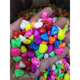 Assorted Coloured Pebbles 1kilo per order