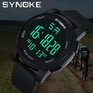 Warmroom SYNOKE Men's Multi Function Military Sports Watch LED Digital Dual Movement watch