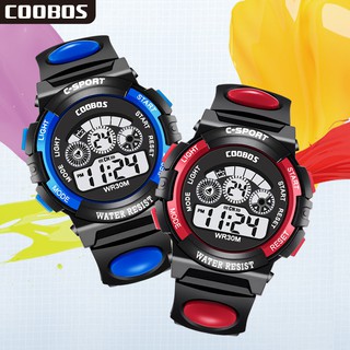 Kids LED Digital Sport Silicone Watch Electronic Wrist Watch