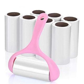 Lint Remover Roller Rollers Sticky Hair and (4 or 8) Lint Roller Refill LINT PET HAIR ROLLER REMOVAL 60 SHEET