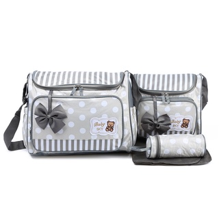 4Pcs/Set Diaper Bag Large Capacity Messenger Travel Bag Multifunctional Maternity Mother Handbag