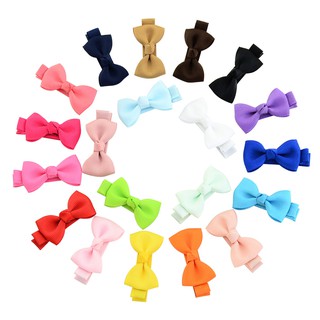 20PCS Baby Girls Tiny Bow Hair Clips Kids Lovely Hairpins Hair Barrettes Accessories