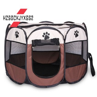 Portable Folding Pet tent House Cage Dog Cat Tent Playpen Puppy Kennel Easy Oper