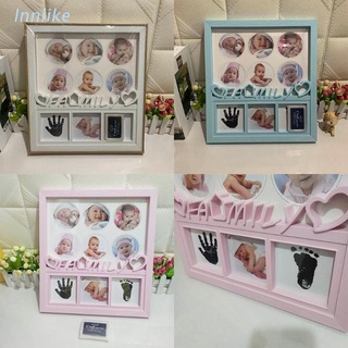 INN Creative DIY Baby Wall Hanging Pictures Display Stand Record Handprint Footprint Souvenirs Photo Frame Kids Growing Memory Gifts