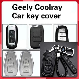 Geely Coolray car key cover keychain Leather key cover Key case key chain Car Key Accessories