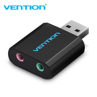 Vention USB Sound Card with 3.5mm Stereo and Mic Soundcard Splitter