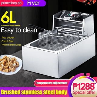 Ready Stock/◙☄✲Electric fryer 6L single-cylinder cylinder intelligent temperature control efficient