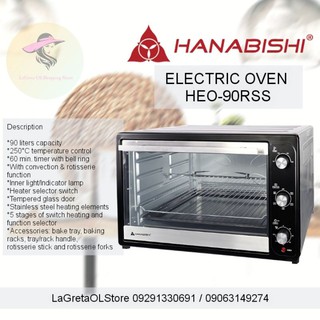 Hanabishi Electric Oven 90L convection