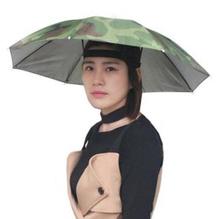 Sun Umbrella Hat Outdoor Hot Foldable Golf Fishing Camping Headwear Head Cap