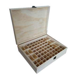 25/68 Grids and 3 layer Wooden Storage Box Essential Oil Carrying Case Aromatherapy Container (6)