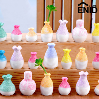 Enid Miniature Vase Multi-use Handmade Resin Flower Mini Vase for Garden