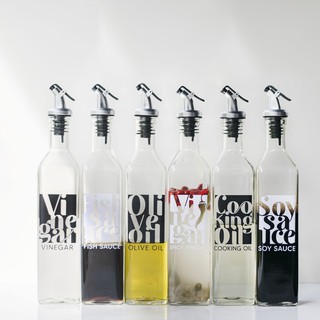 500ml Personalized Glass condiments