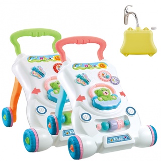 【YLW】Baby Activity Walker With Music And Lights Child Learning Walker Multifunctional Toddler Trolley Sit-to-Stand Walker For Toddler