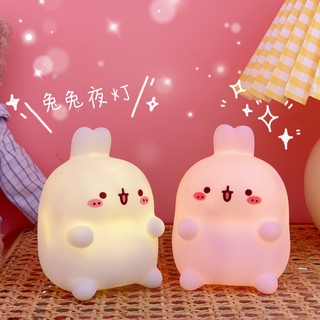 <24h delivery> W&G Cartoon Creative Night Light Unplugged Bunny Decoration Bedroom Bedside Lamp (4)