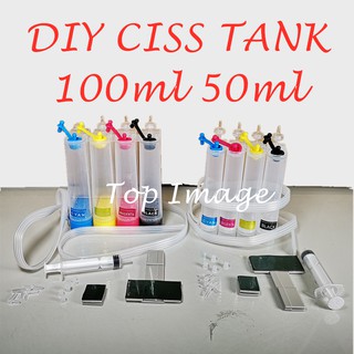 DIY CISS 4colors for canon ciss printer 100ml 50ml ecotank Cover tank