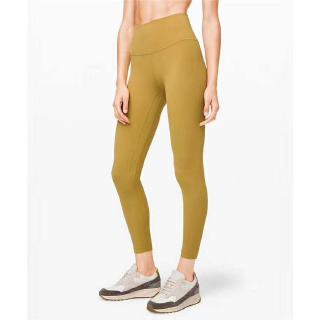 Women Lululemon丨Align Yoga Sports High Waist Full Pants Leggings-yellow