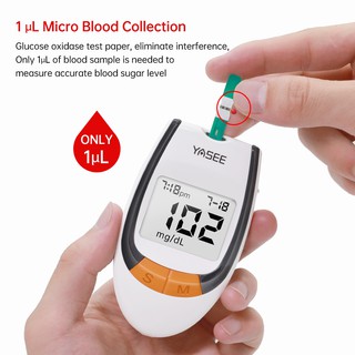 Yasee Glucometer Set Blood Glucose Monitor with 25pcs Test Strips 25pcs Lancets Glucometer kit Blood (3)