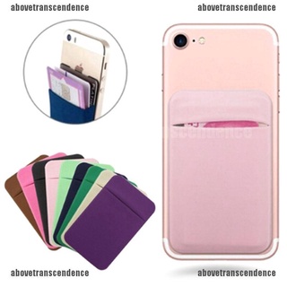 【Stock】 Mobile phone back cards wallet credit id card holder adhesive sticker pock