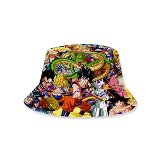 ♘✆2021New Dragon Ball Printed Hat Children Korean Fisherman Hat Student Couple Bucket Hat Sun Hat Fa