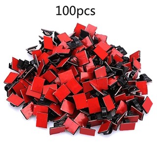 100Pcs Adhesive Cable Clips Car Cable Organizer
