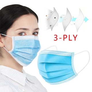 JS50pcs Disposable Surgical 3ply Face Mask